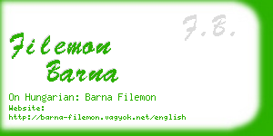 filemon barna business card